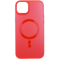 Чохол TPU+Glass Sapphire Midnight Open Camera with MagSafe для Apple iPhone 15 Plus Червоний/Red  (ITS-L-00000066257_4)