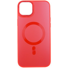 Чохол TPU+Glass Sapphire Midnight Open Camera with MagSafe для Apple iPhone 15 Plus Червоний/Red  (ITS-L-00000066257_4)