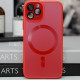 Чохол TPU+Glass Sapphire Midnight with MagSafe для Apple iPhone 14 Pro  Червоний/Red