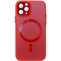 Чохол TPU+Glass Sapphire Midnight with MagSafe для Apple iPhone 14 Pro  Червоний/Red  (ITS-L-00000065450_4)