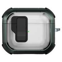 Футляр протиударний Locking Button для навушників Airpods 4 Apple Green  (ITS-L-00000079158_1)