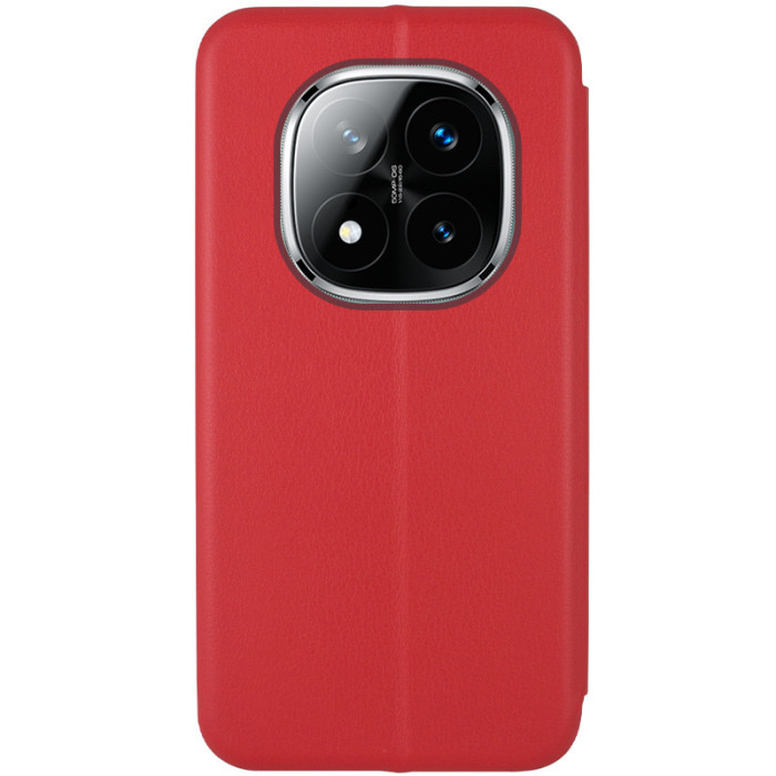 Шкіряний чохол-книжка Classy для Xiaomi Redmi Note 14 Pro 5G/14 Pro+ 5G Червоний