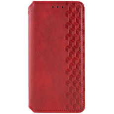 Шкіряний чохол-книжка GETMAN Cubic (PU) для Realme 10 4G Червоний  (ITS-L-00000067093_3)