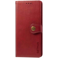 Шкіряний чохол-книжка GETMAN Gallant (PU) для Tecno Spark Go 2023 Червоний  (ITS-L-00000063815_3)