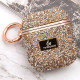 TPU чохол Bling World Rock Diamond для навушників AirPods 1/2 Рожевий  (ITS-L-00000057525_3)