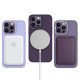 TPU чохол Bonbon Metal Style with MagSafe для Apple iPhone 16 Pro (6.3') Фіолетовий/Dark Purple