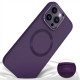 TPU чохол Bonbon Metal Style with MagSafe для Apple iPhone 16 Pro (6.3') Фіолетовий/Dark Purple