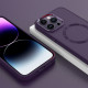 TPU чохол Bonbon Metal Style with MagSafe для Apple iPhone 16 Pro (6.3') Фіолетовий/Dark Purple