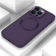 TPU чохол Bonbon Metal Style with MagSafe для Apple iPhone 16 Pro (6.3') Фіолетовий/Dark Purple