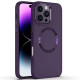 TPU чохол Bonbon Metal Style with MagSafe для Apple iPhone 16 Pro (6.3') Фіолетовий/Dark Purple