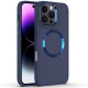 TPU чохол Bonbon Metal Style with MagSafe для Apple iPhone 16 Pro (6.3') Синій/Cosmos Blue