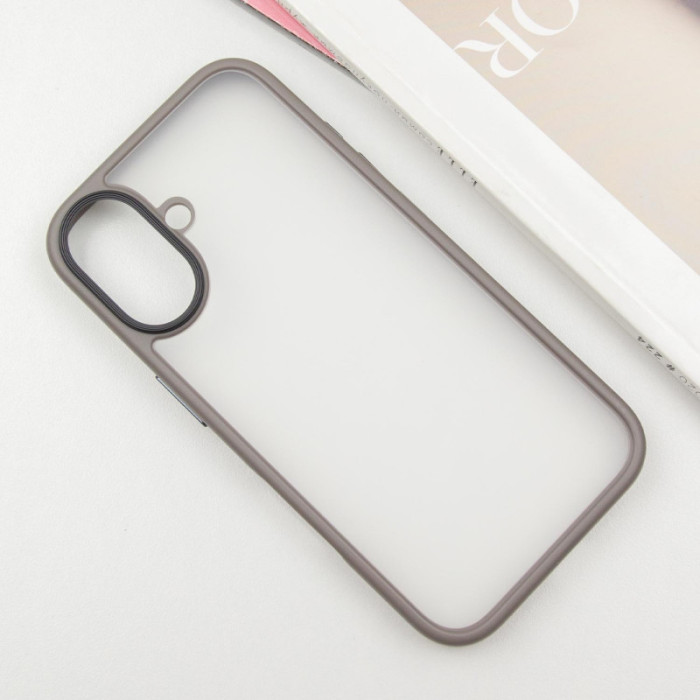 TPU+PC чехол Metal Buttons для Apple iPhone 16 