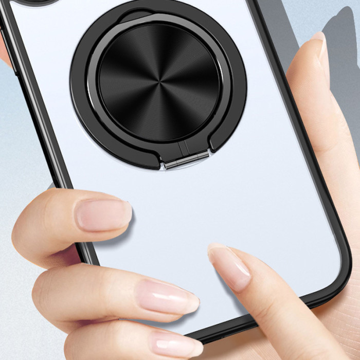 TPU+PC чехол Metal Ring with MagSafe для Apple iPhone 15 
