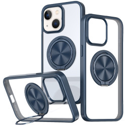 TPU+PC чохол Metal Ring with MagSafe для Apple iPhone 15  Синій  (ITS-L-00000073475_2)