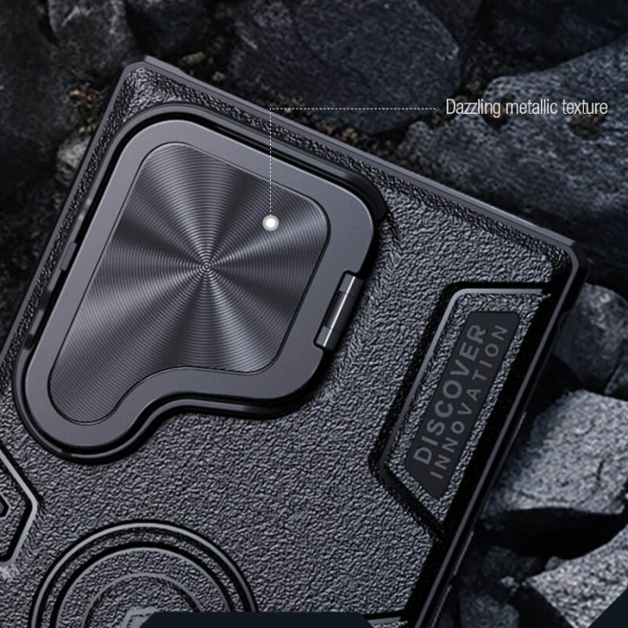 TPU+PC чохол Nillkin CamShield Armor Prop для Samsung Galaxy S24 Ultra Black  (ITS-L-00000068404_1)