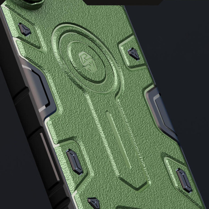 TPU+PC чохол Nillkin CamShield Armor Prop для Samsung Galaxy S24 Ultra Dark Green  (ITS-L-00000068404_3)