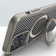 TPU+PC чохол Metal Buttons with MagSafe Carbon Ring для Apple iPhone 16 Pro (6.3') Сірий