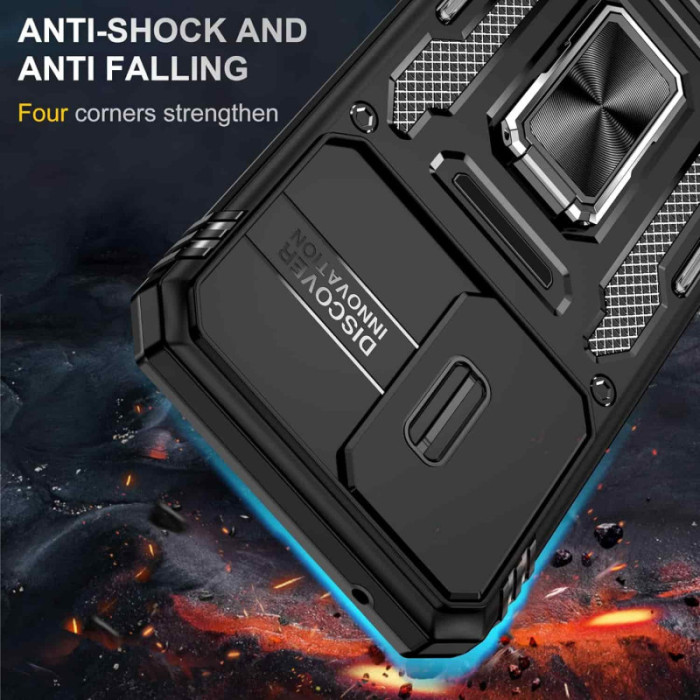 Ударостійкий чохол Camshield Army Ring для Samsung Galaxy S25+/S24+ Чорний/Black