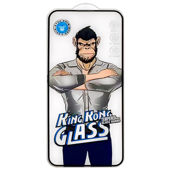 Захисне 2.5D скло King Kong HD для Apple iPhone 16 Pro Max (6.9') Чорний