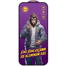 Захисне скло 5D Anti-static Purple (тех.пак) для Apple iPhone 16 Pro Max (6.9') Чорний