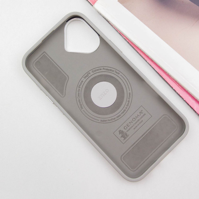 Чохол SGP PC+Leather з Magnetic Fit для Apple iPhone 16 Plus Grey