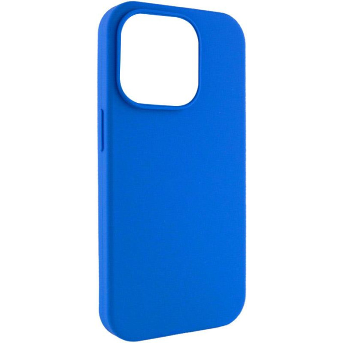 Чохол Silicone Case Full Protective (AA) NO LOGO для Apple iPhone 13 Pro Max Синій/Capri Blue