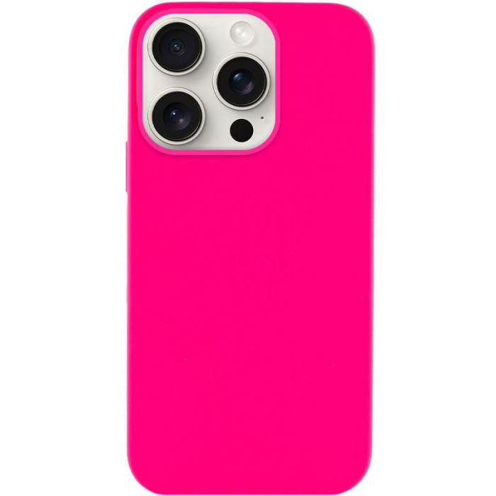 Чохол Silicone Case Full Protective (AA) NO LOGO для Apple iPhone 14 Pro Max Рожевий/Barbie pink