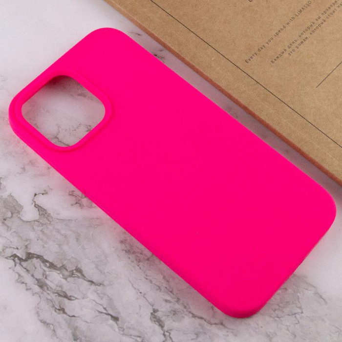 Чохол Silicone Case Full Protective (AA) NO LOGO для Apple iPhone 14 Pro Max Рожевий/Barbie pink