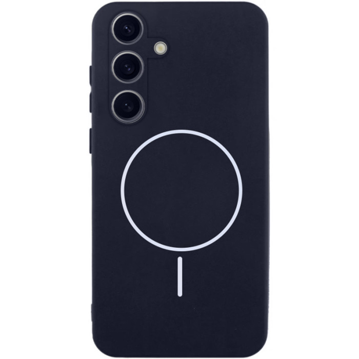 Чохол Silicone Cover Lakshmi Full Camera (AA) з Magnetic Fit для Samsung Galaxy A37 5G Темно-синій/Midnight blue