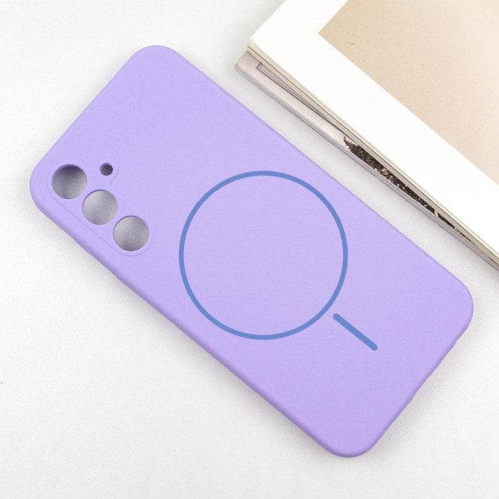 Чохол Silicone Cover Lakshmi Full Camera (AA) з Magnetic Fit для Samsung Galaxy S25+ Бузковий/Dasheen