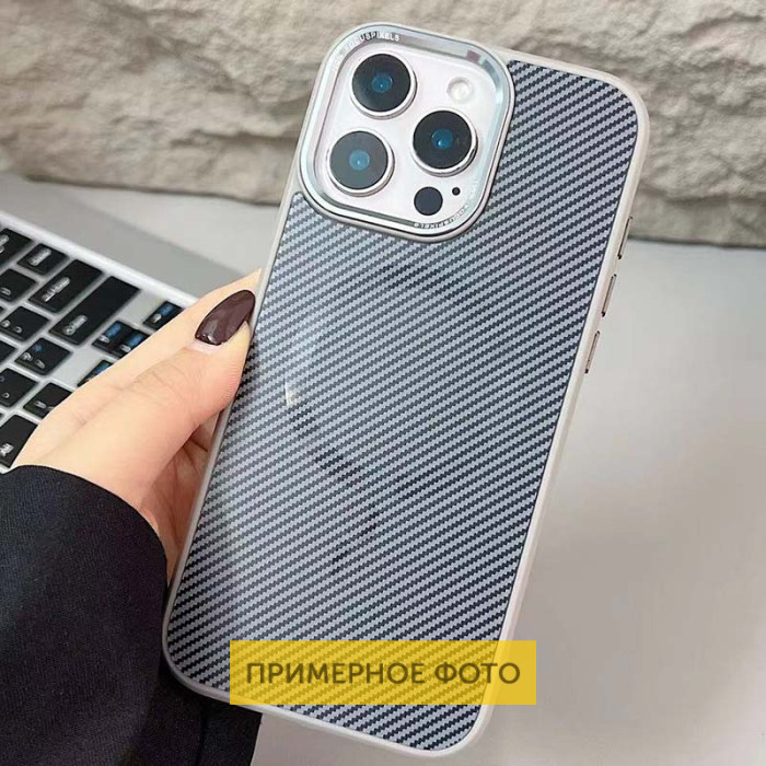 Чохол TPU+PC Carbon Mirage with MagSafe для Apple iPhone 16  Grey
