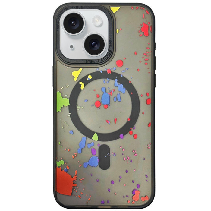 Чохол TPU+PC Flush with MagSafe для Apple iPhone 14  Titanium black
