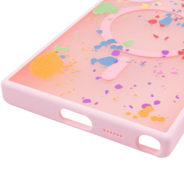 Чохол TPU+PC Flush with MagSafe для Samsung Galaxy S25 Ultra Baby pink