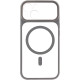 Чохол TPU+PC GETMAN Moon Clear з MagSafe для Apple iPhone 14  Grey