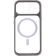 Чохол TPU+PC GETMAN Moon Clear з MagSafe для Apple iPhone 14  Grey
