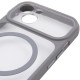 Чохол TPU+PC GETMAN Moon Clear з MagSafe для Apple iPhone 14  Grey