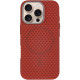 Чохол TPU+PC KVZV Triangular Pattern з Magnetic Fit для Apple iPhone 16 Pro Max (6.9') Red
