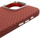 Чохол TPU+PC KVZV Triangular Pattern з Magnetic Fit для Apple iPhone 16 Pro Max (6.9') Red