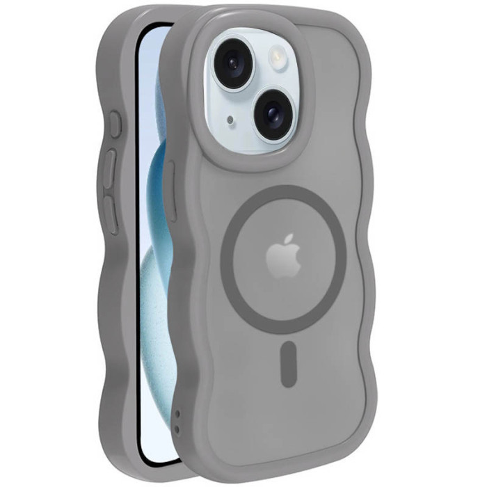 Чохол TPU+PC Undine with MagSafe для Apple iPhone 15  Grey
