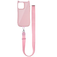 Чохол TPU GETMAN Cat with straps для Apple iPhone 15 Pro  Pink  (ITS-L-00000078784_3)
