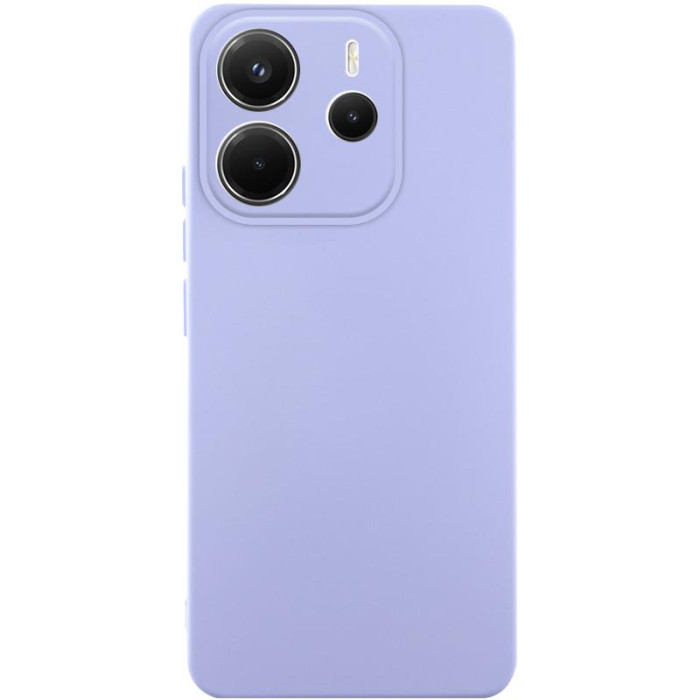Чохол TPU GETMAN Liquid Silk Full Camera для Xiaomi Redmi Note 14 4G (Int. version) Бузковий/Dasheen