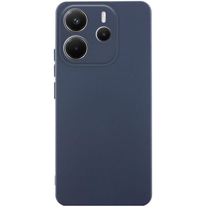 Чохол TPU GETMAN Liquid Silk Full Camera для Xiaomi Redmi Note 14 4G (Int. version) Синій/Midnight blue