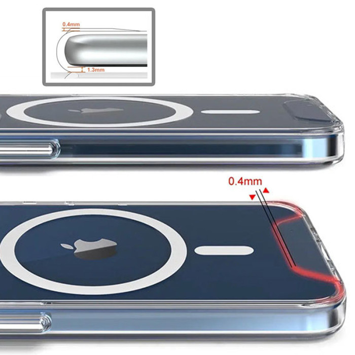 Чохол TPU Space Case with MagSafe для Apple iPhone 16  Прозорий