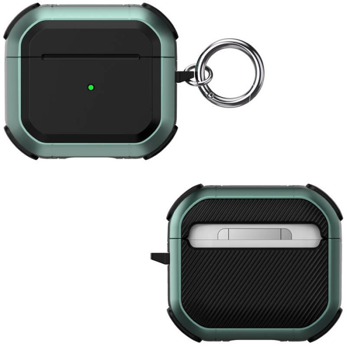 Футляр протиударний Black ed. для навушників Airpods 3 Apple Green