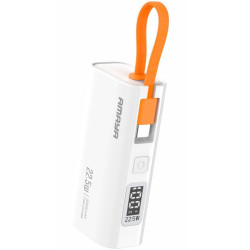 Портативний ЗП Power Bank Amaya FD39 22.5W with display and cable 5000 mAh White  (ITS-00000084447_1)