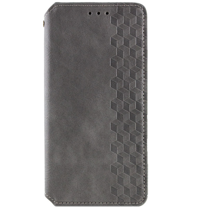 Шкіряний чохол-книжка GETMAN Cubic (PU) для Samsung Galaxy A26 5G Сірий