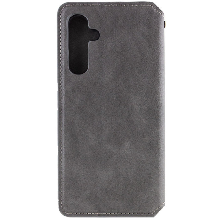 Шкіряний чохол-книжка GETMAN Cubic (PU) для Samsung Galaxy A26 5G Сірий