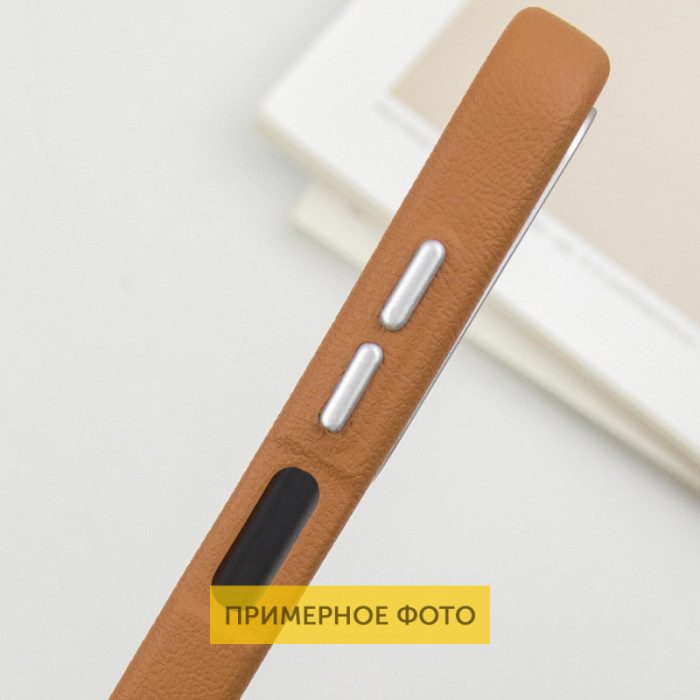 Шкіряний чохол Leather Case Metal Buttons для Xiaomi Redmi 9C Brown