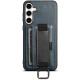 Шкіряний чохол Wallet case and straps для Samsung Galaxy S24 Синій/Blue