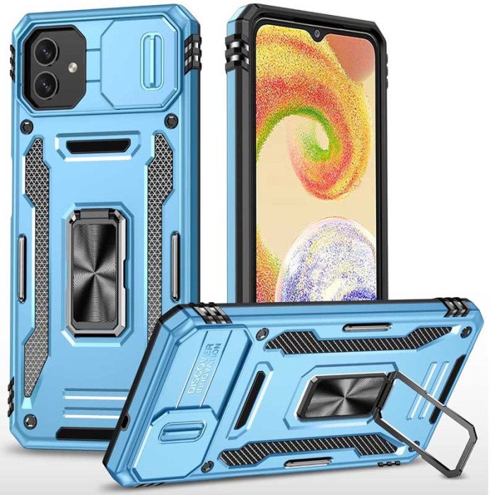 Ударостійкий чохол Camshield Army Ring для Samsung Galaxy A05 Блакитний/Light Blue